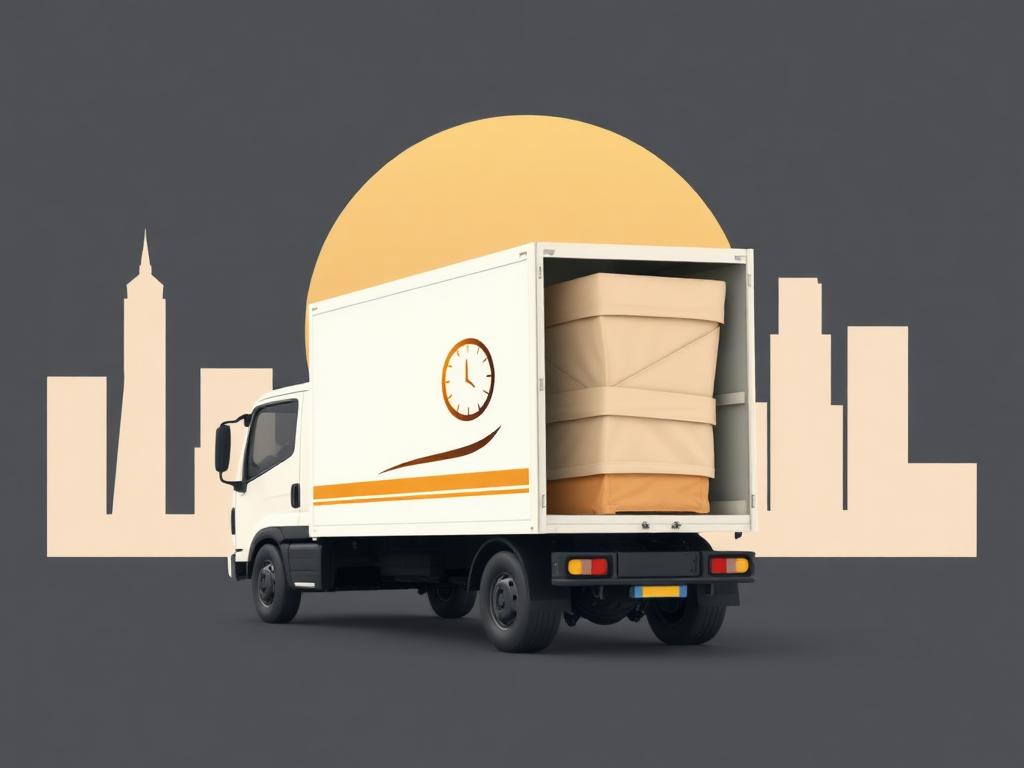 Ilustração de entrega e montagem no mesmo dia